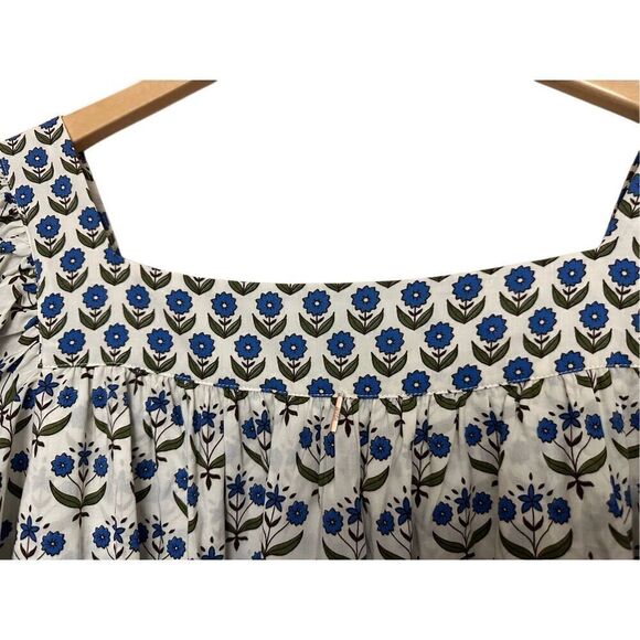 Misa Los Angeles Georgia Mini Dress Floral Print Cotton Rayon Ruffle Hem  Size: - Picture 5 of 11